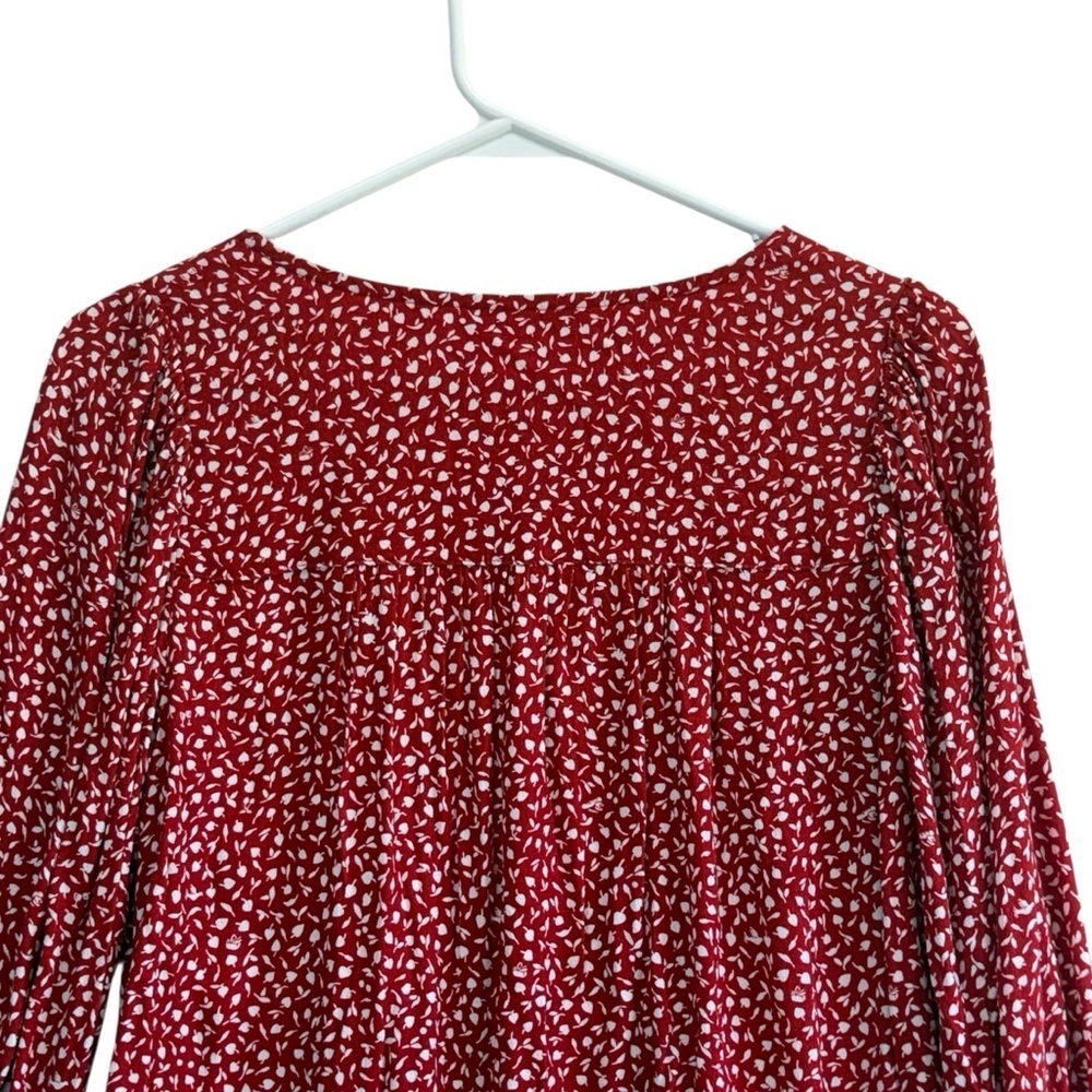 Madewell Kinston Wrap Top in Park Picnic. - Picture 7 of 11